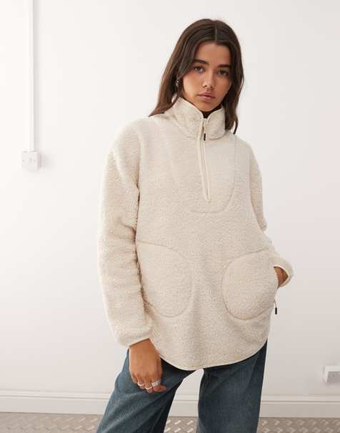 Regatta Women's frankie borg half zip fleece in creamwhite - view 1