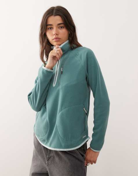 Regatta Women's frankie half zip fleece in green - view 1
