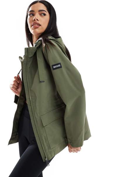 Regatta Women's Otilie Waterproof Rainwear Jacket in Green - view 1
