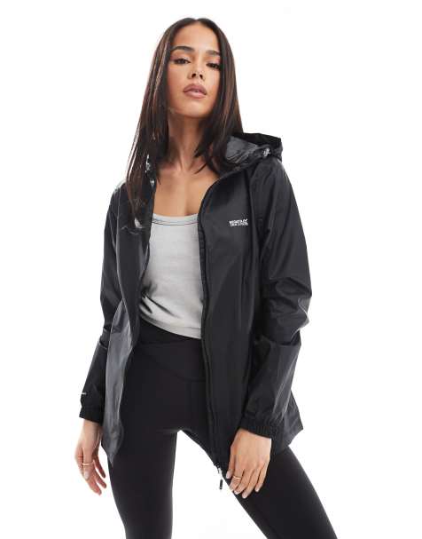 Regatta Women's Pack-It III Waterproof Rainwear Jacket in Black