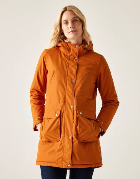 Regatta Women's Voltera Waterproof Rainwear Heated Jacket in Orange - view 1