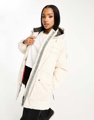 Regatta x Christian La Croix quilted jacket in white pearl print