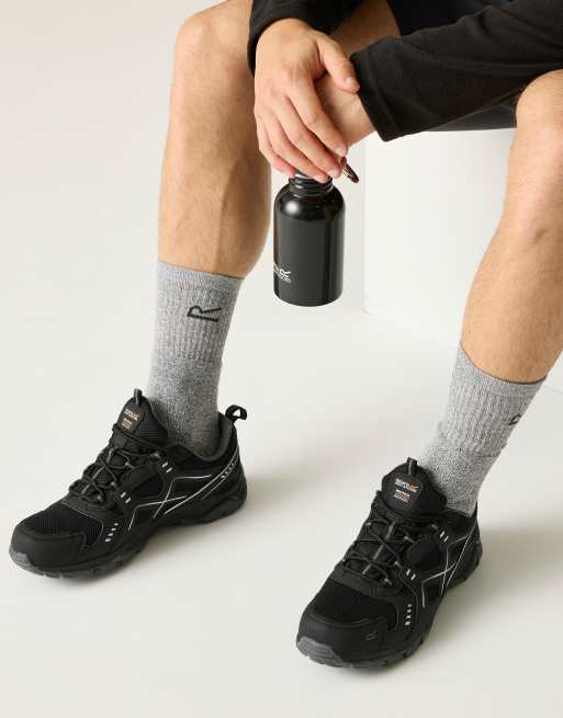 Regatta - Zapatos negro granito impermeables y transpirables Vendeavour, 2 de 3