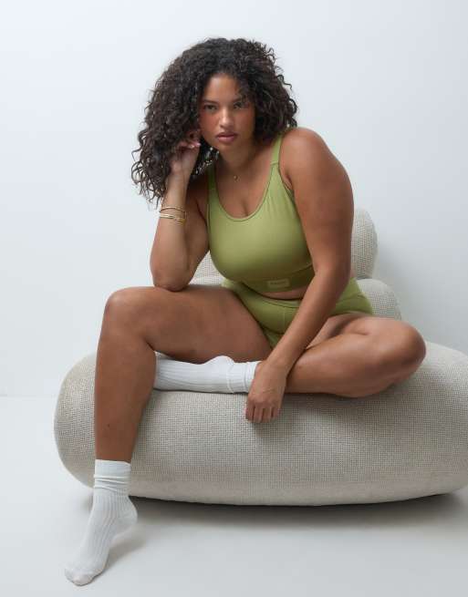 Reign Studio Conna bralette à forte poitrine en vert, 2 de 5