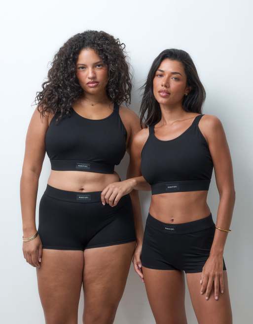 Reign Studio Conna Fuller Bust bralette top in black, 4 of 5