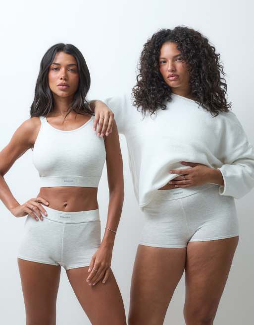 Reign Studio Fuller Bust Conna boxer set in grey, 2 of 3