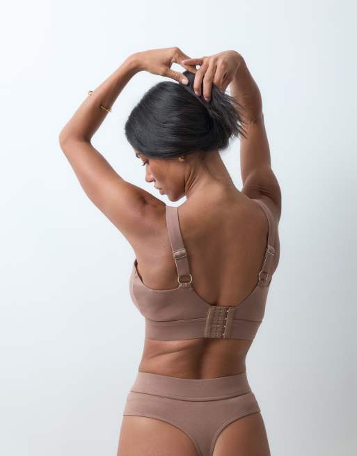Reign Studio Maya Fuller Bust bralette i beige, 4 af 5