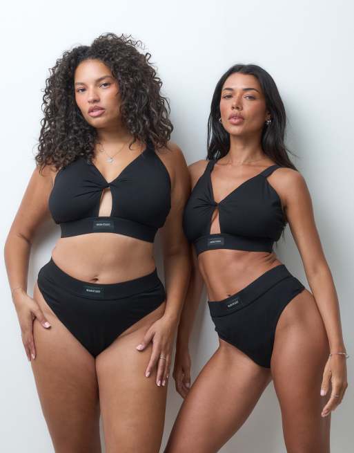 Reign Studio Maya Fuller Bust Bralette in Schwarz, 4 von 5