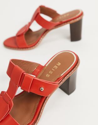 red mule sandals