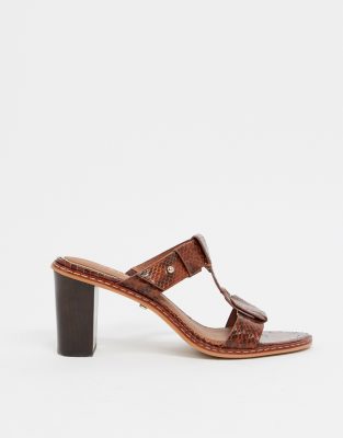 tan mule sandals