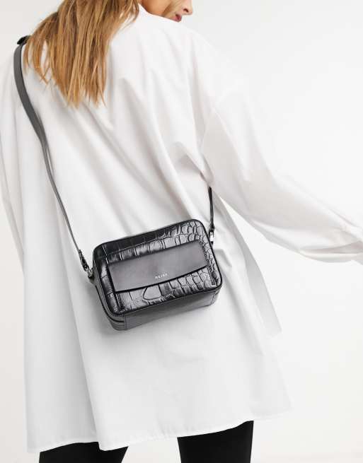 Reiss archie crossbody bag in black