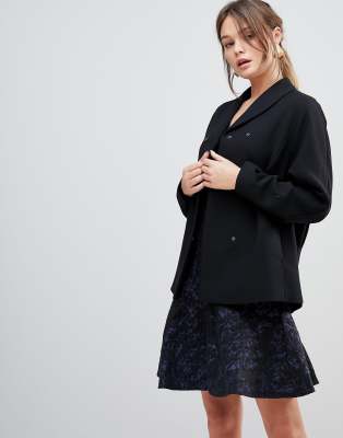 Reiss Ashby Draped Wool Blend Jacket | ASOS