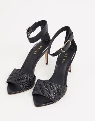 reiss black sandals
