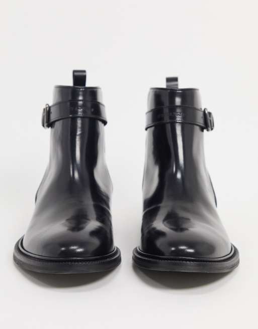 Reiss black ankle sales boots