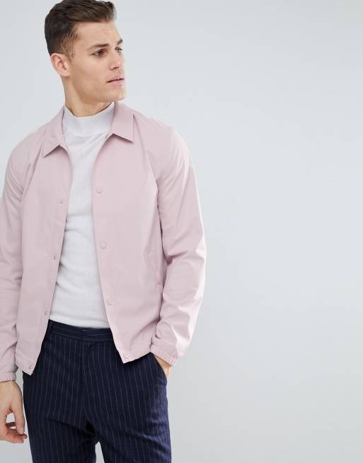 Pink coach clearance jacket mens