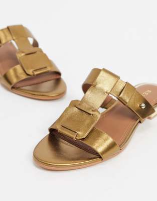 tan mule sandals