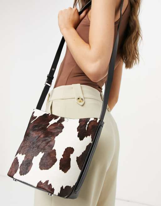 Reiss hudson mini crossbody bag in mono