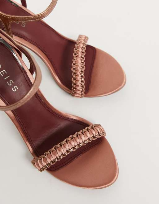 Reiss - Linette - Sandales à talon aiguille - Doré, 3 de 4