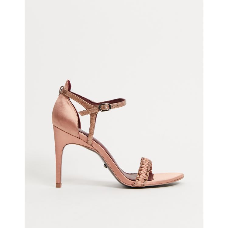 Reiss linette stiletto heeled sandals in gold ASOS