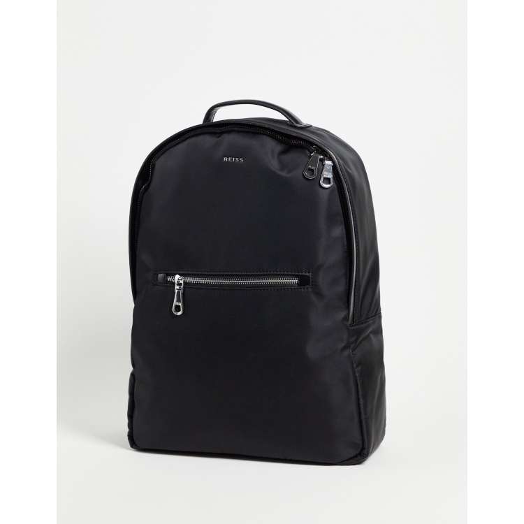 Reiss parker nylon backpack in black ASOS