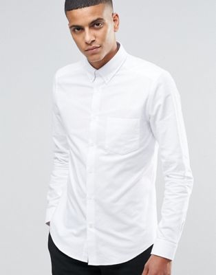 Reiss Slim Oxford Shirt With Button Down Collar