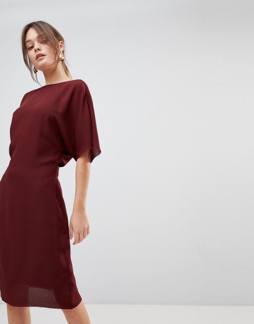 Reiss True Fitted Cape Dress | ASOS