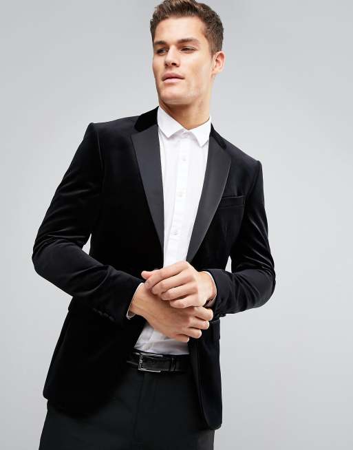 Reiss velvet sales dinner jacket