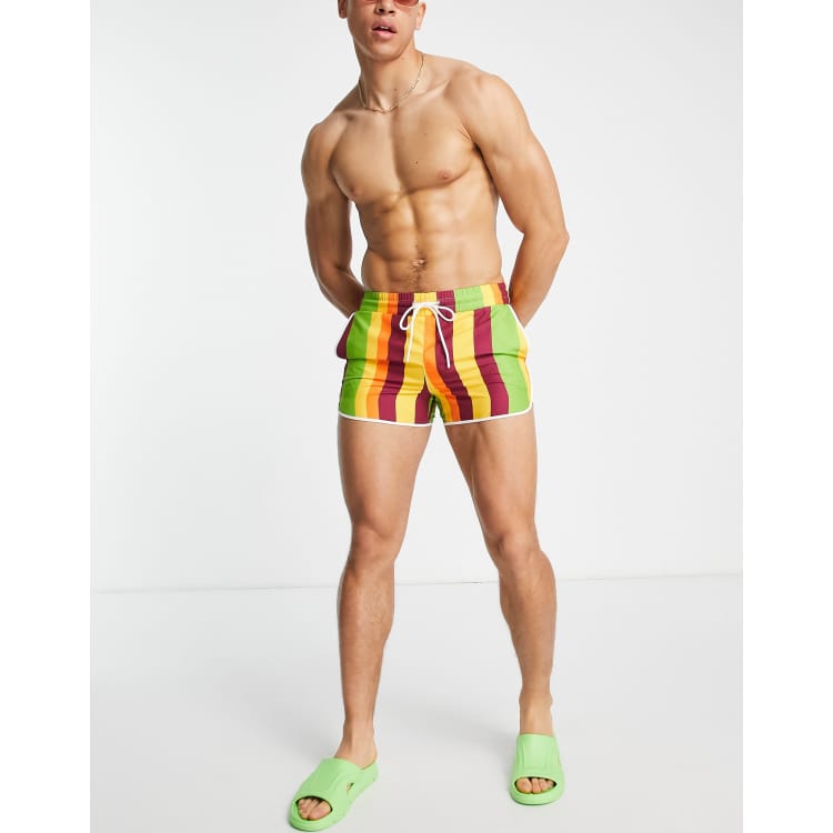 Mens retro swim shorts discount