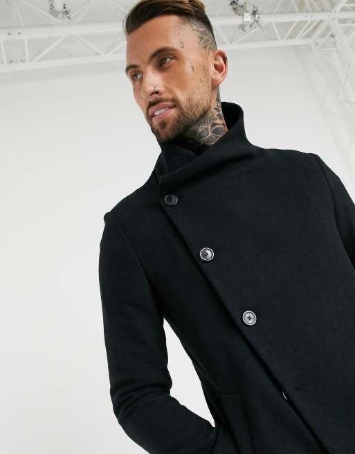 Asymmetrical peacoat shop