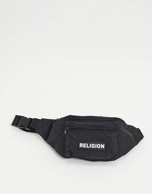 Religion bum bag in black