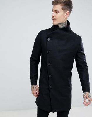 Religion funnel neck coat in black | ASOS