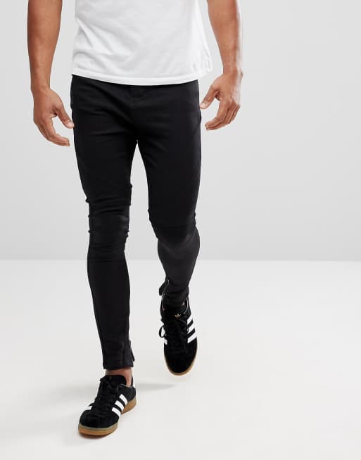 Religion – Jeans med knäpaneler, ankeldragkedja och låg gren