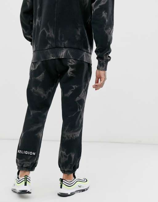 Religion - Joggers à imprimé fumée - Noir, 2 de 4