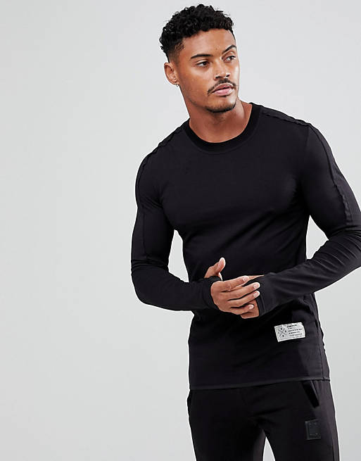 Religion Long Sleeve Muscle T-Shirt With Thumb Hole | ASOS