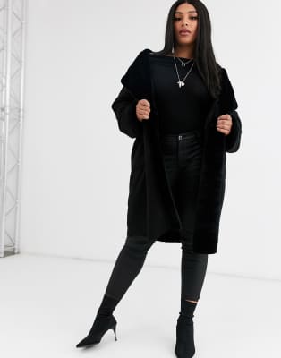 plus size shearling