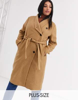 plus size wool coat