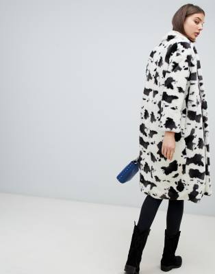 cow print coat