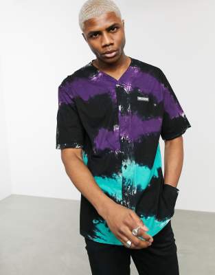 tie dye baseball jersey