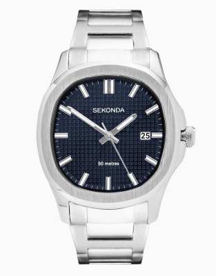 Reloj analógico plateado con esfera de 40 mm para hombre Octaire TV de Sekonda