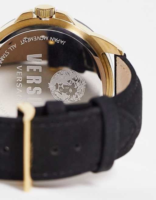 Reloj con esfera y correa negras de Versus Versace, 3 de 4