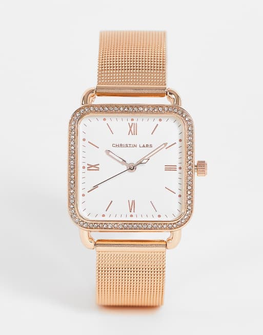 Reloj esfera cuadrada mujer hotsell