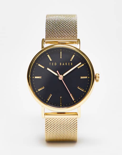 Reloj de malla dorado Phylipa de Ted Baker