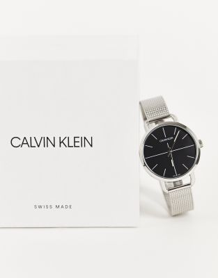 Reloj de pulsera con correa de malla de Calvin Klein