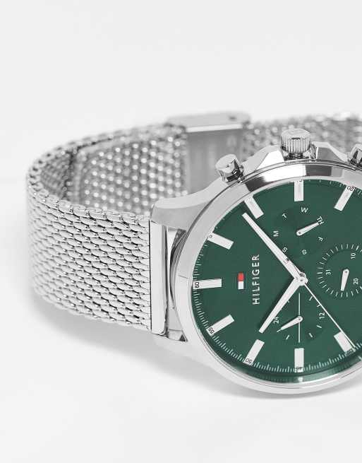 Reloj de pulsera de malla verde para hombre 1710499 de Tommy Hilfiger, 3 de 4