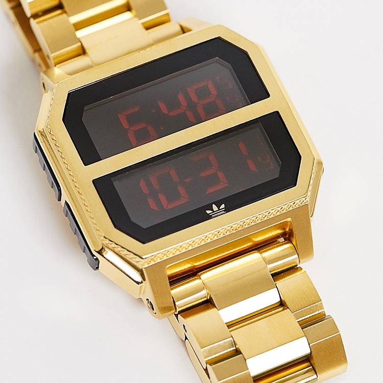 Tentáculo bronce Diagnosticar Reloj de pulsera dorado Archive MR2 de adidas | ASOS