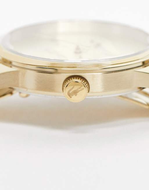 Reloj de pulsera dorado para mujer Ladycroc de Lacoste