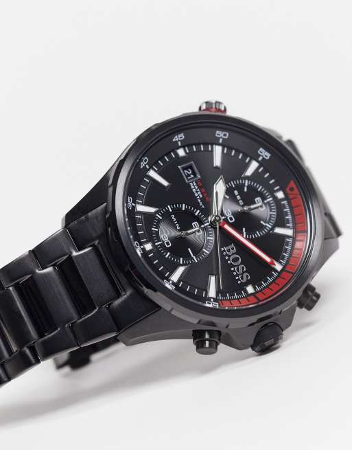 Reloj de pulsera negro para hombre con cronógrafo 1513825 de BOSS