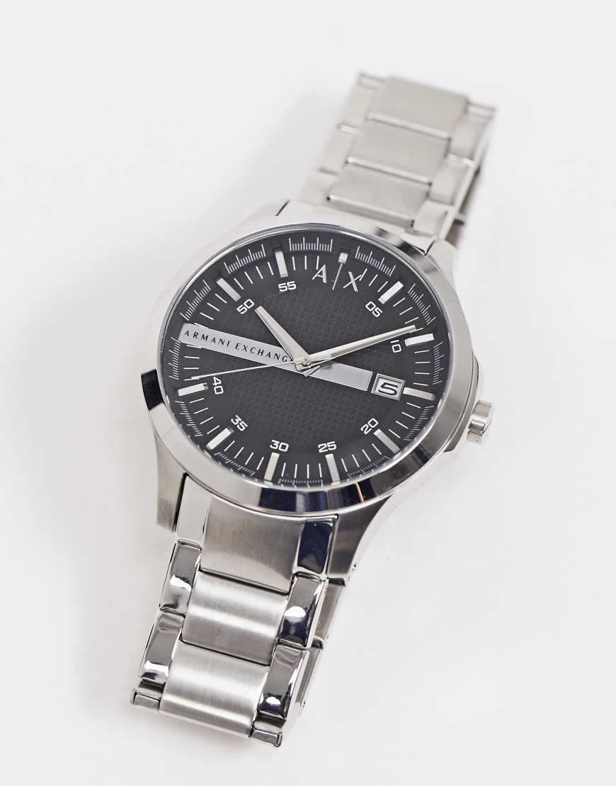 Reloj de pulsera plateado AX2103 Hampton de Armani Exchange | ASOS