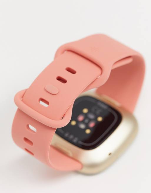 Reloj de vestir rosa Versa 3 de Fitbit