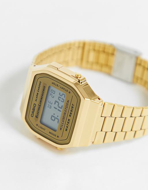 Reloj digital chapado en oro A168WG-9EF de Casio, 2 de 4